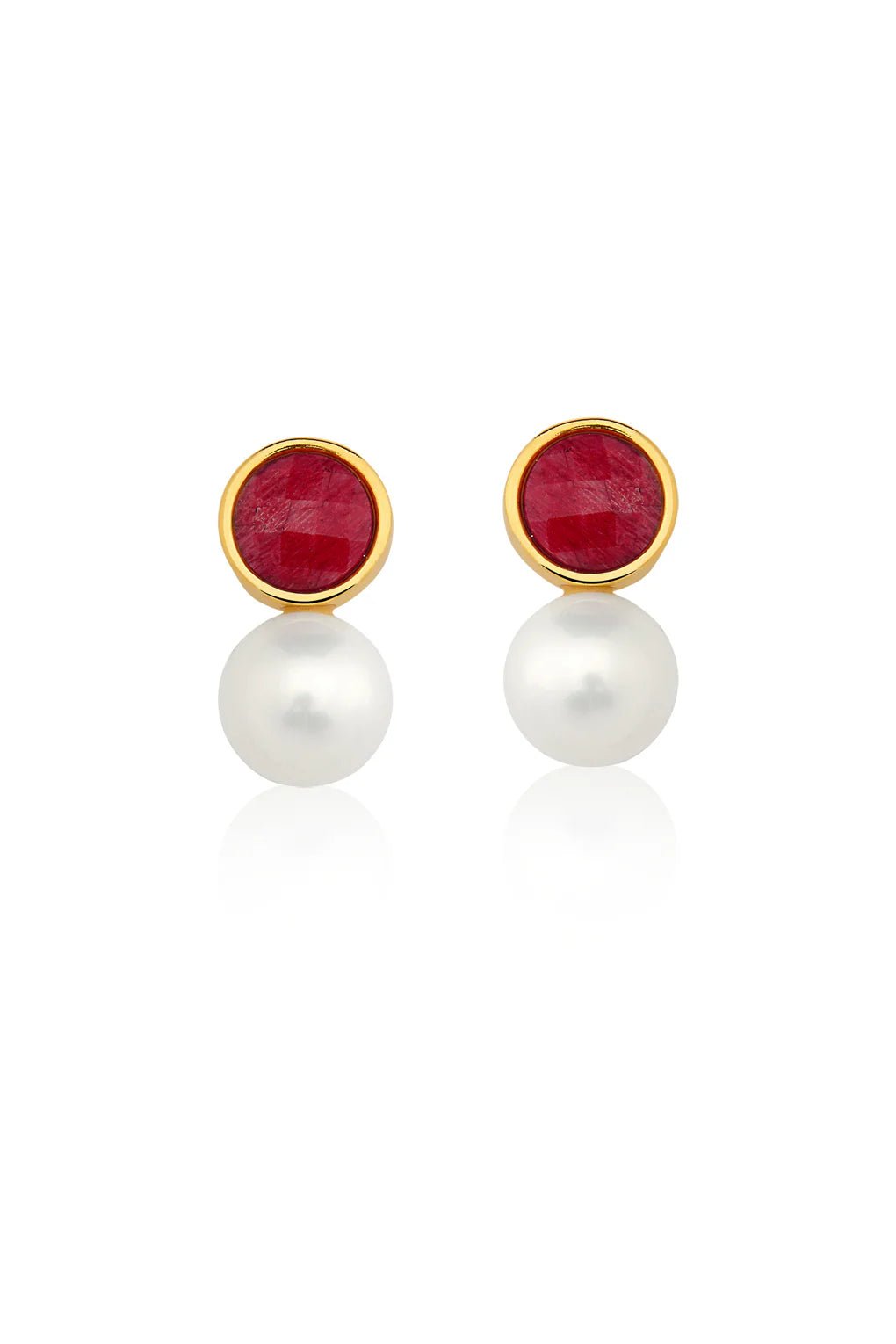 CHARLOTTE EARRING / RED - Drusy Shop