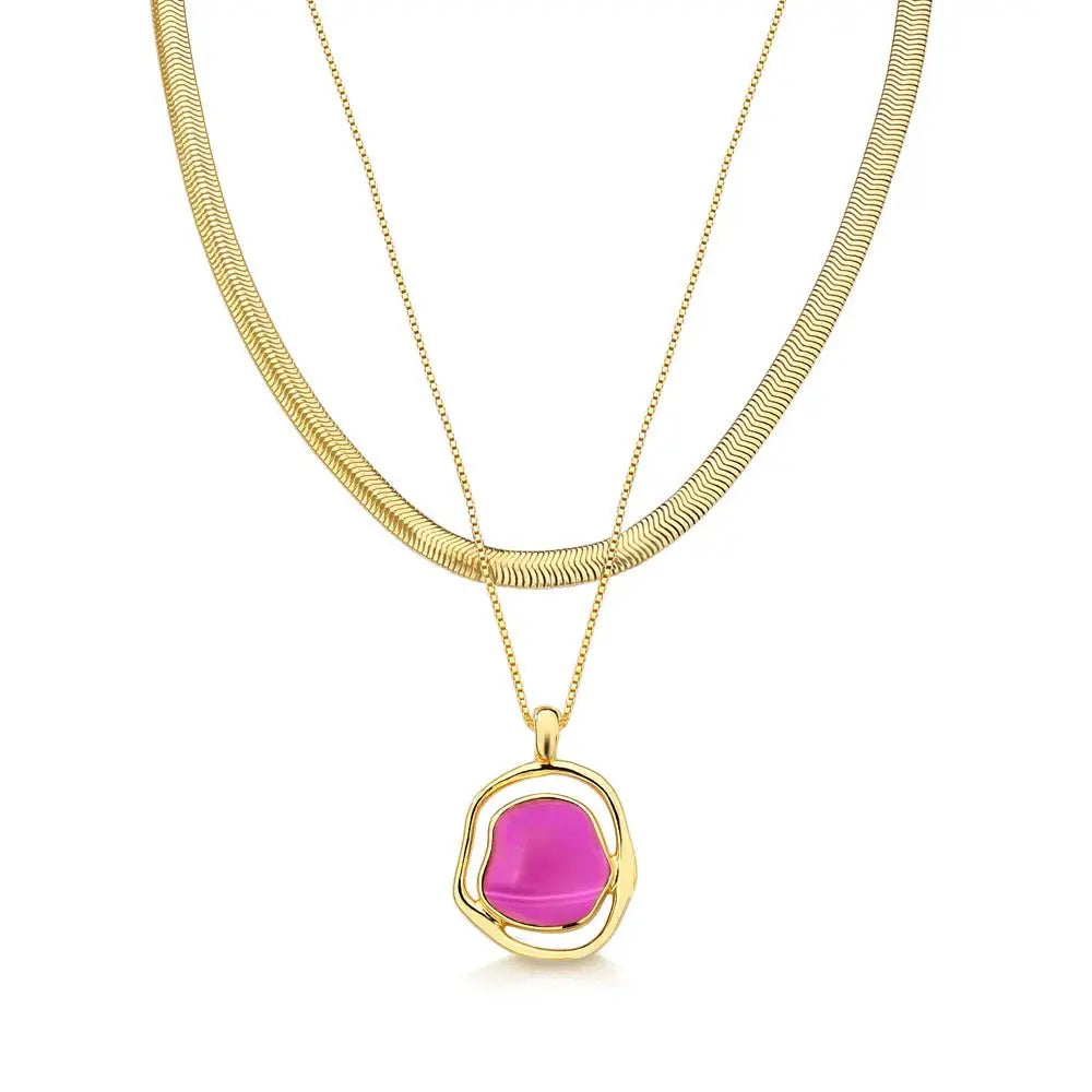 MD2163 - SOLEIL BABY NECKLACE - ICONIC - Drusy Shop