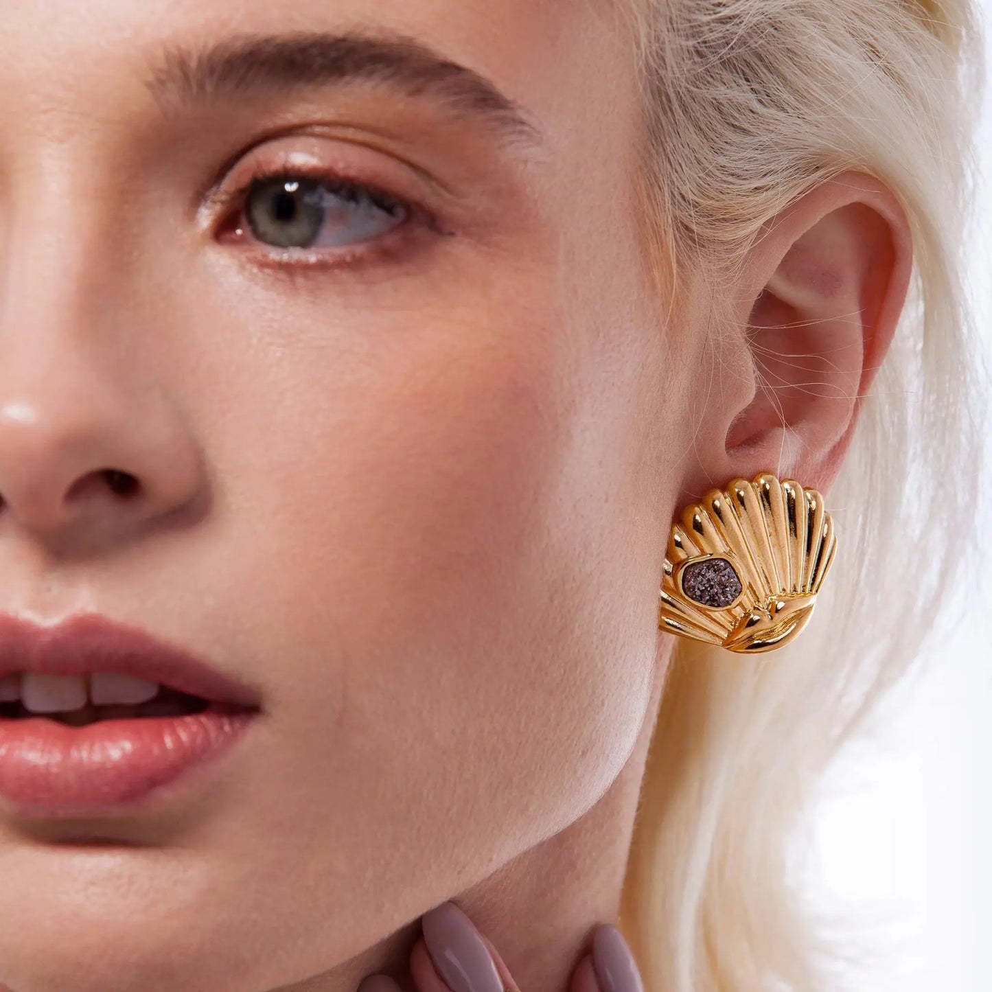 MD2277 - DORA EARRING - SURREABISMO VERAO - Drusy Shop