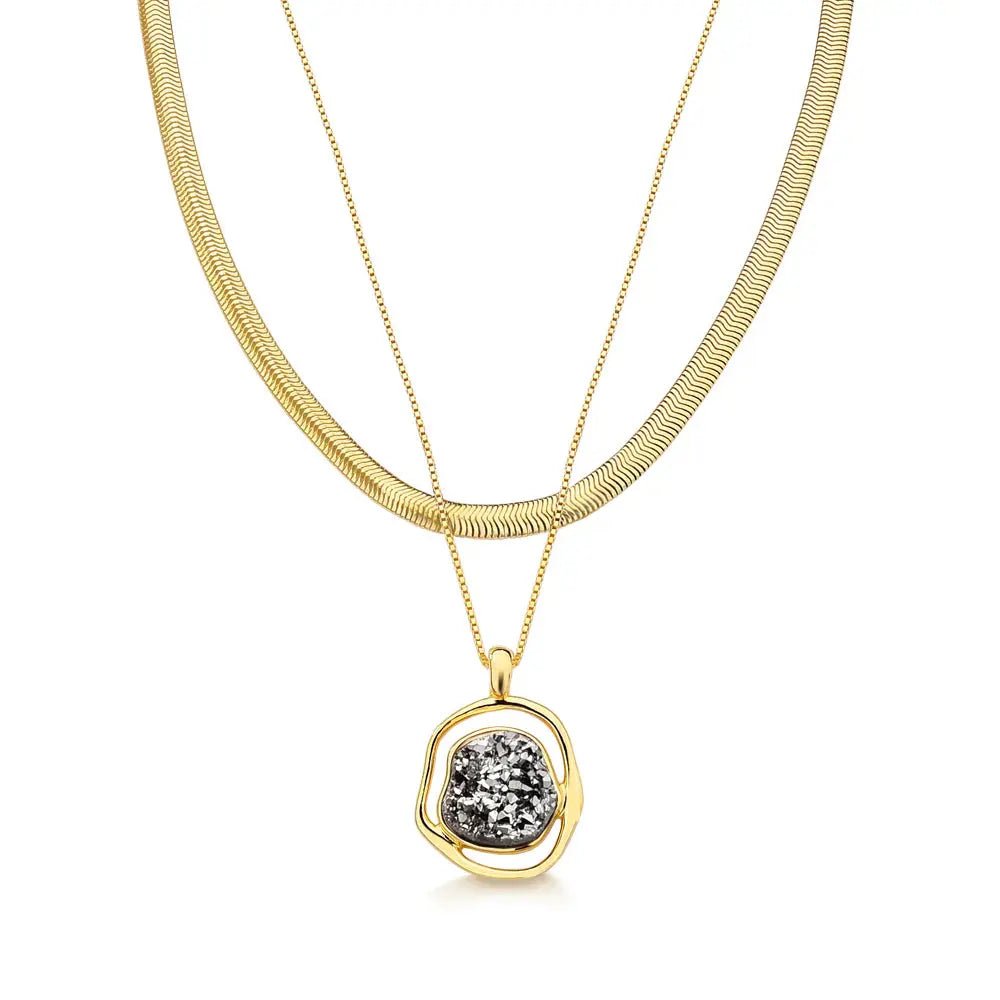 SOLEIL BABY NECKLACE - Drusy Shop