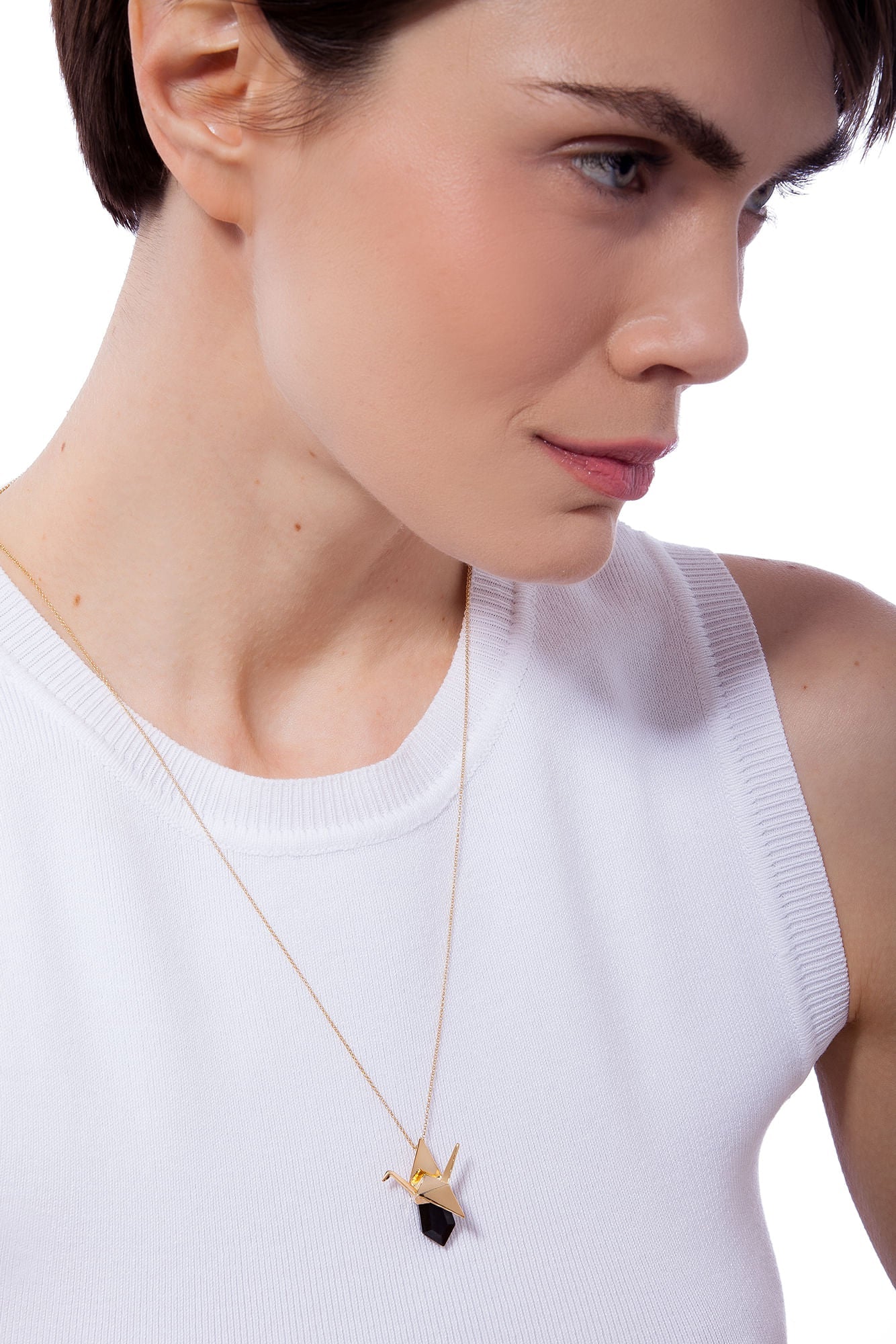 TSURU NECKLACE - Drusy Shop