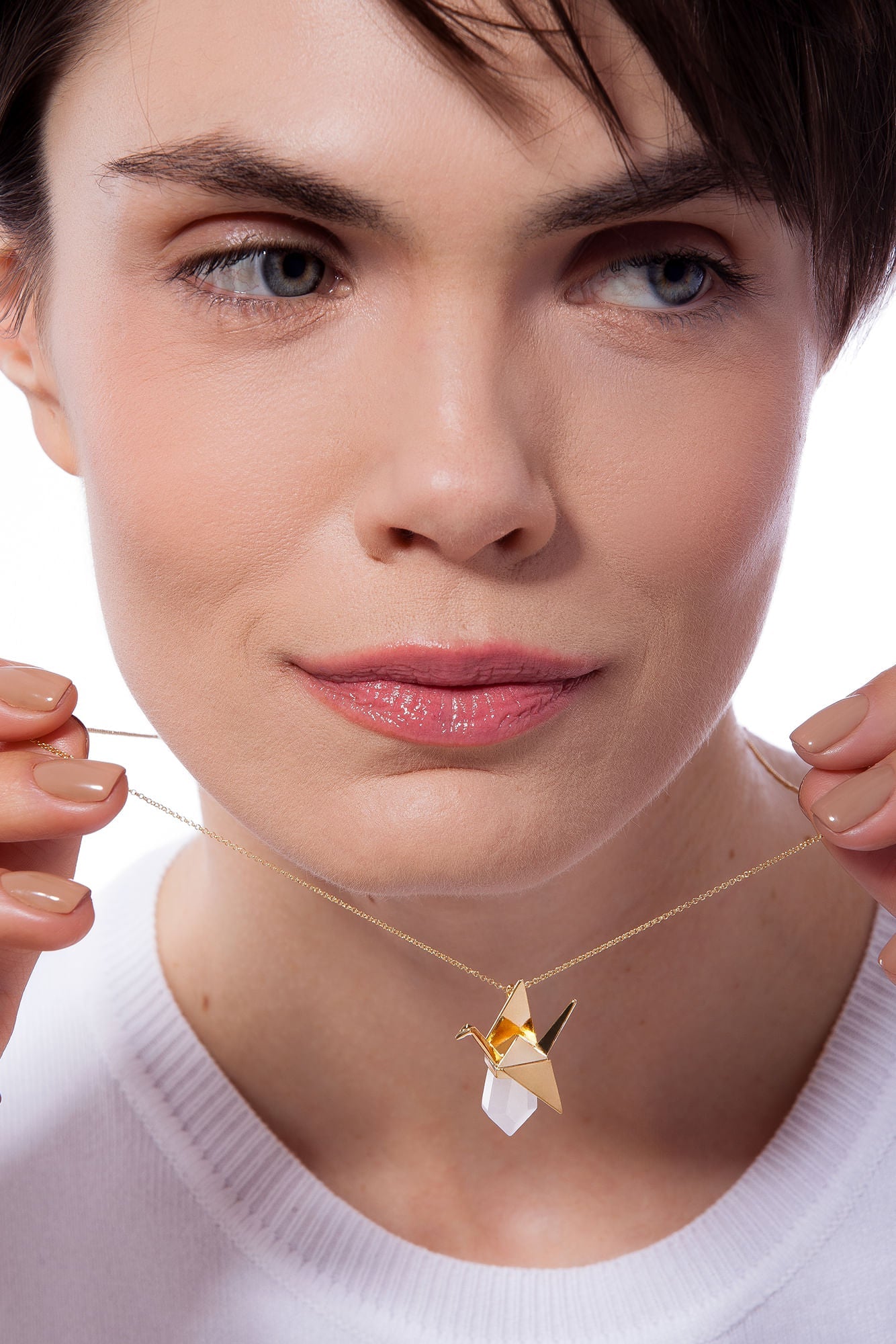 TSURU NECKLACE - Drusy Shop