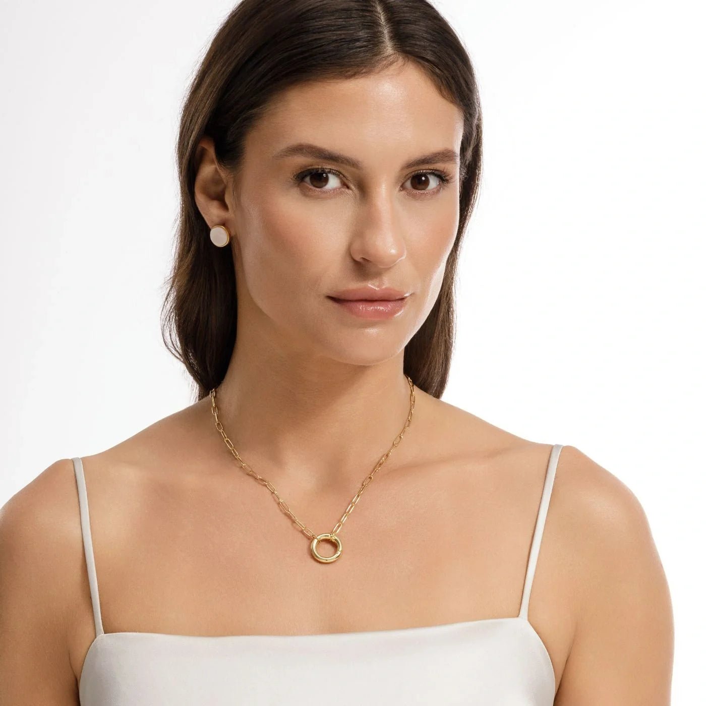 CHARM CARTIER CHAIN - MOMENTOS - AYLA 45 cm - Drusy Shop