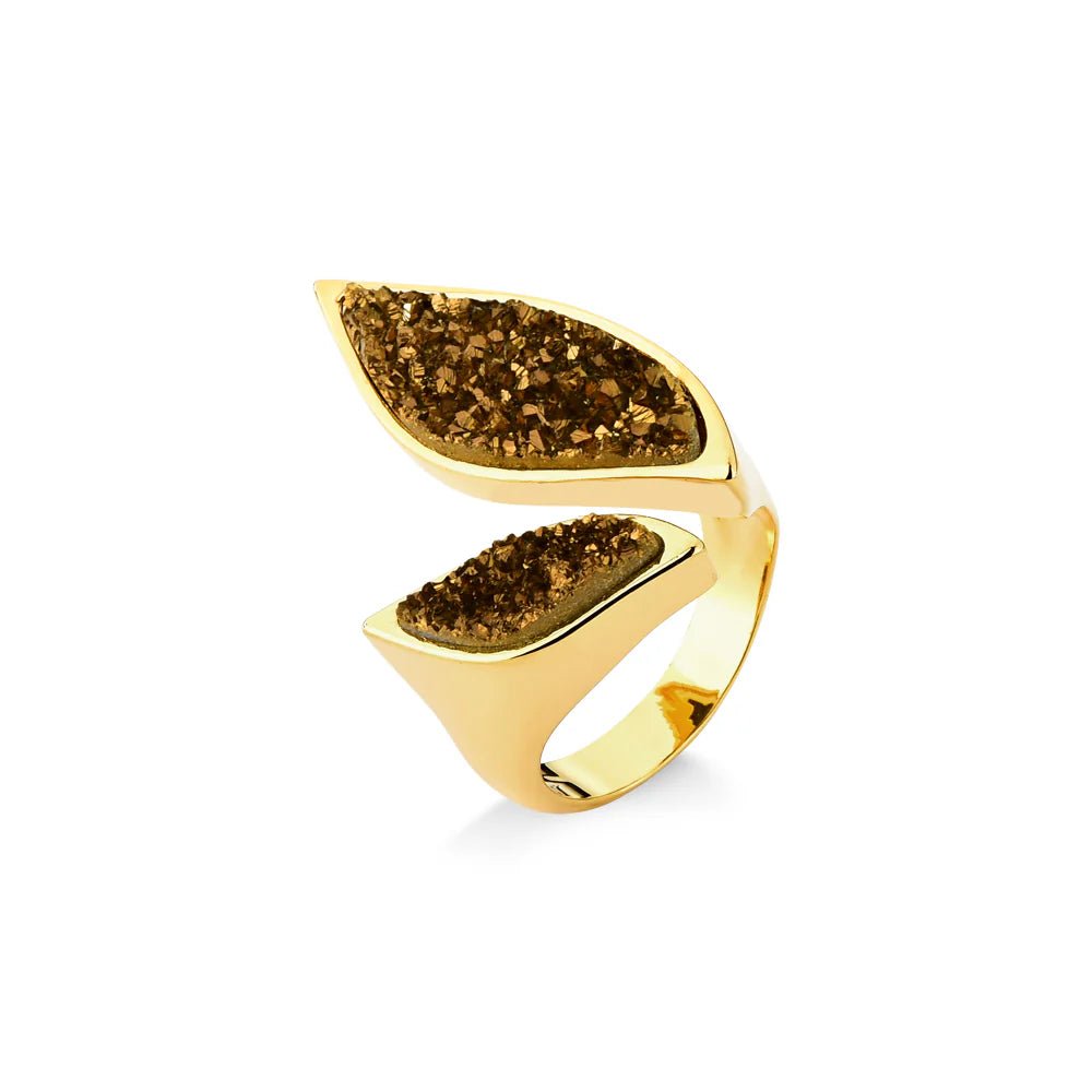 MD1911 - FOLHA RING - ICONIC - Drusy Shop