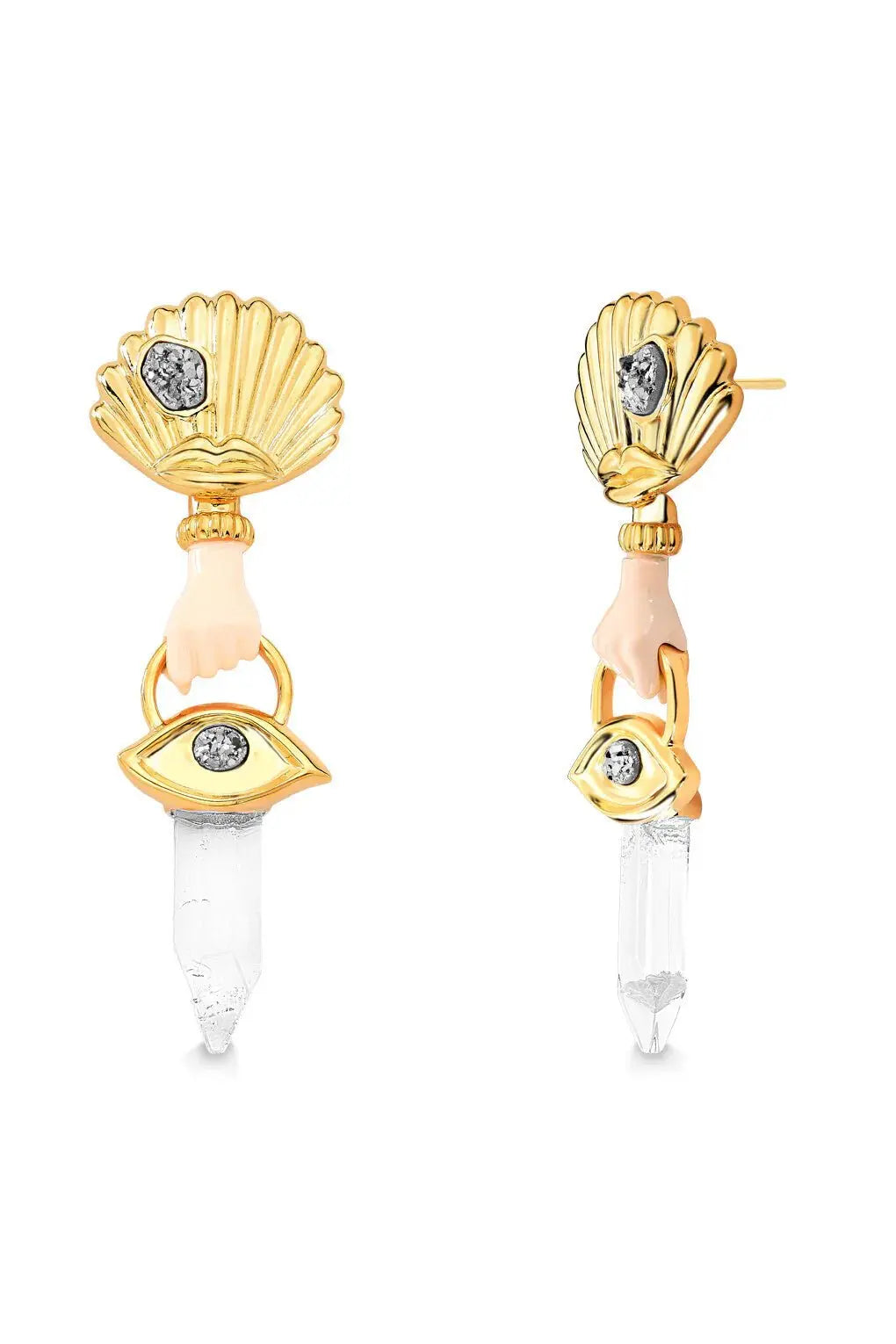 MD2277 - DORA EARRING - SURREABISMO VERAO - Drusy Shop