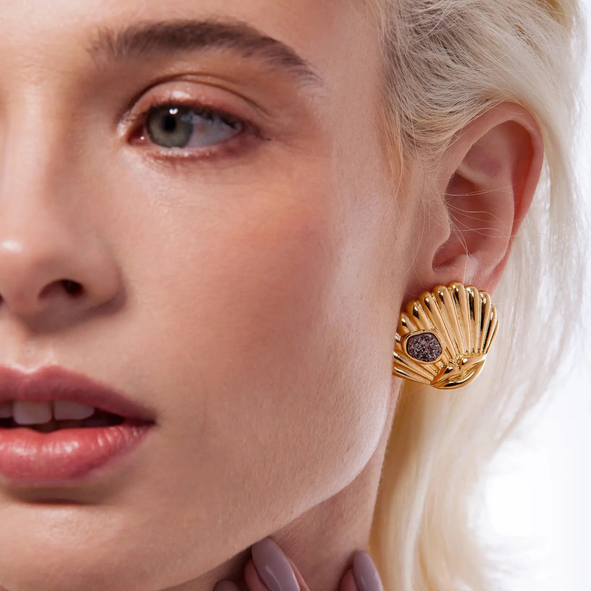 MD2277 - DORA EARRING - SURREABISMO VERAO - Drusy Shop