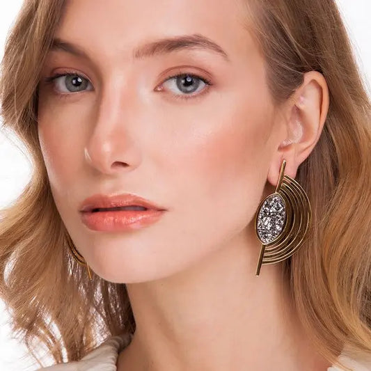 MD457 - Line Earring - ICONIC - Drusy Shop