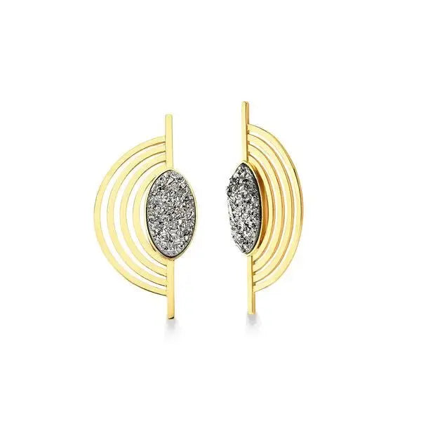 MD457 - Line Earring - ICONIC - Drusy Shop