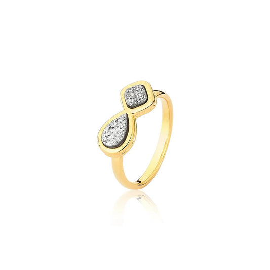 PLATINUM METALLIC DRUSE RING - Drusy Shop