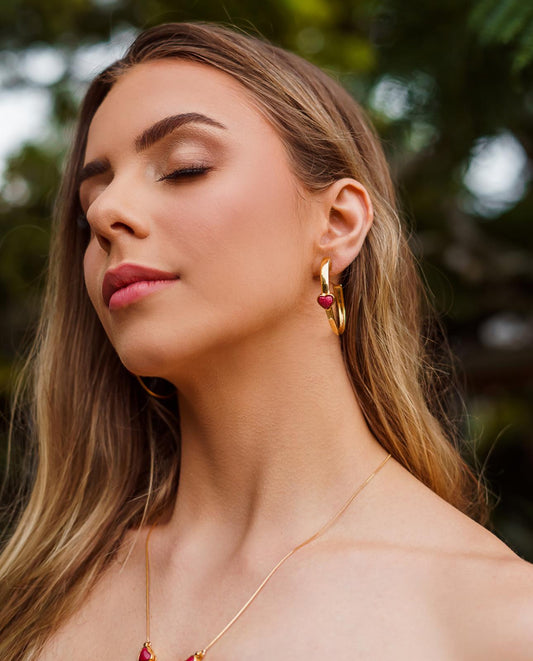 SORTE NO AMOR EARRING - Drusy Shop