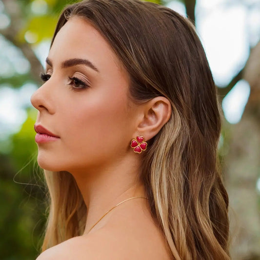 YBR227 - SORTE NO AMOR EARRING - AYLA - Drusy Shop